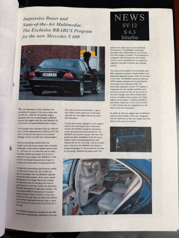 2003 Mercedes-Benz S-Class S 600