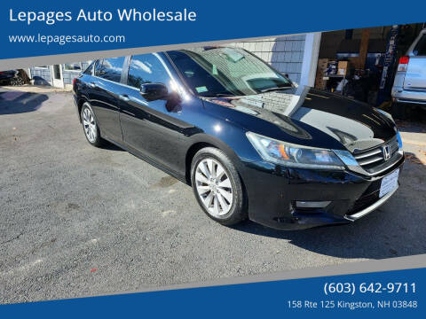 2014 Honda Accord for sale at Lepages Auto Wholesale in Kingston NH