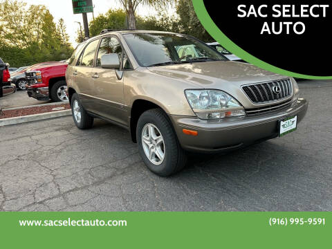 2002 Lexus RX 300 for sale at SAC SELECT AUTO in Sacramento CA