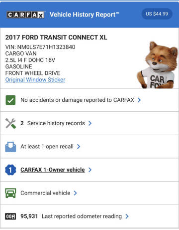 2017 Ford Transit Connect XL