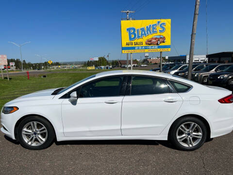 2018 Ford Fusion for sale at Blake's Auto Sales LLC in Rice Lake WI