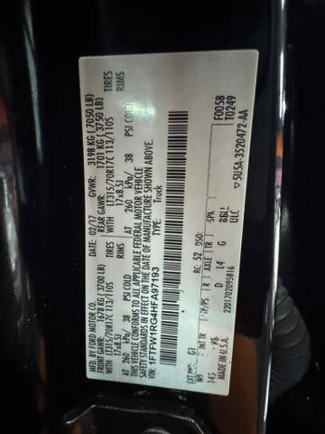 2017 Ford F-150 Raptor