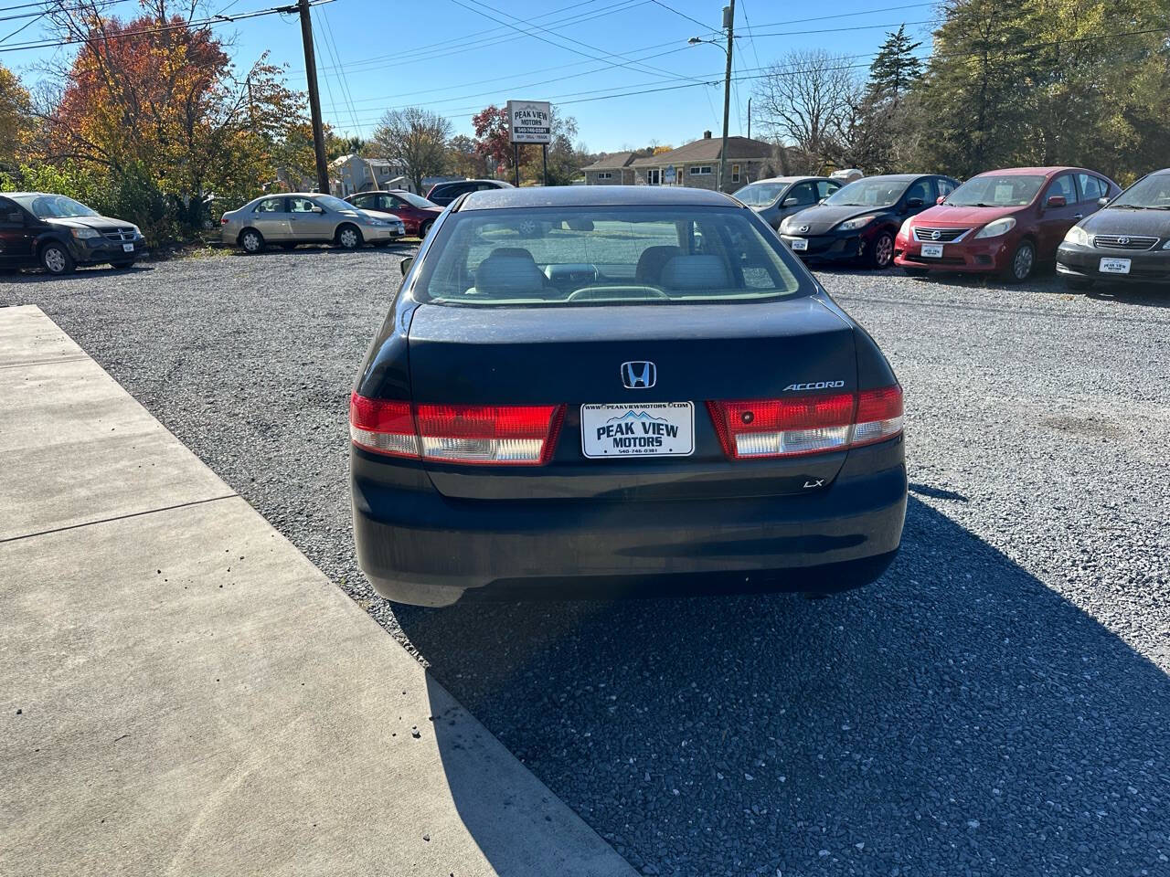 2003 Honda Accord for sale at PEAK VIEW MOTORS in Mount Crawford, VA