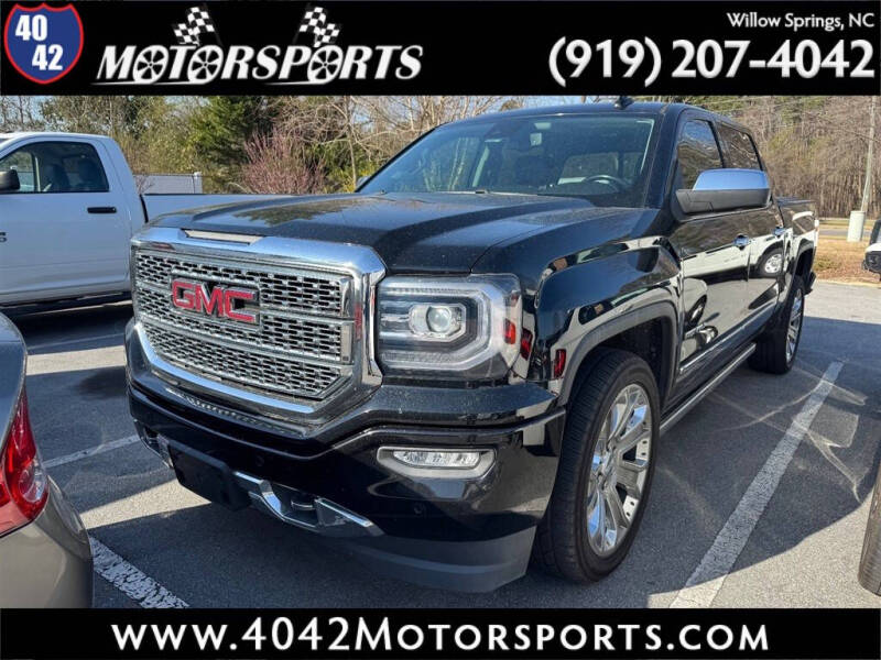 2018 GMC Sierra 1500 for sale at 4042 Motorsports in Willow Spring NC