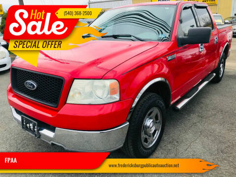 2004 Ford F-150 for sale at FPAA in Fredericksburg VA