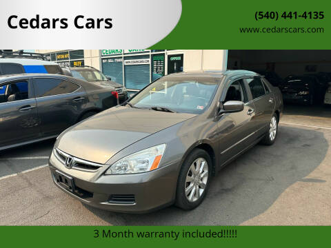 2006 Honda Accord for sale at Cedars Cars in Chantilly VA