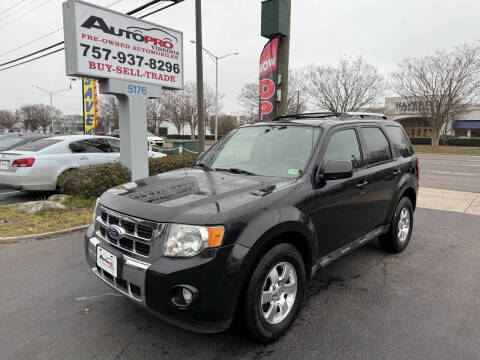 2011 Ford Escape for sale at AutoPro Virginia LLC in Virginia Beach VA