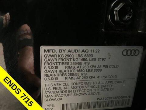 2023 Audi Q7 quattro Premium Plus 45 TFSI