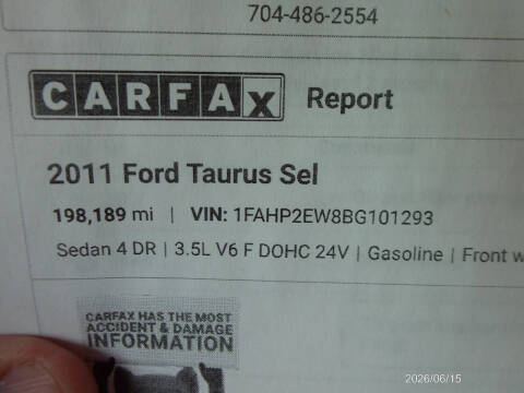 2011 Ford Taurus SEL