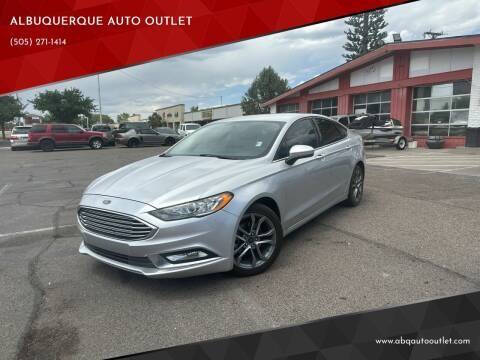 2017 Ford Fusion for sale at ALBUQUERQUE AUTO OUTLET in Albuquerque NM