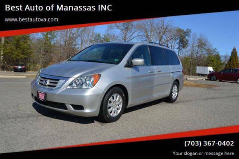 2009 Honda Odyssey for sale at Best Auto of Manassas INC in Manassas VA