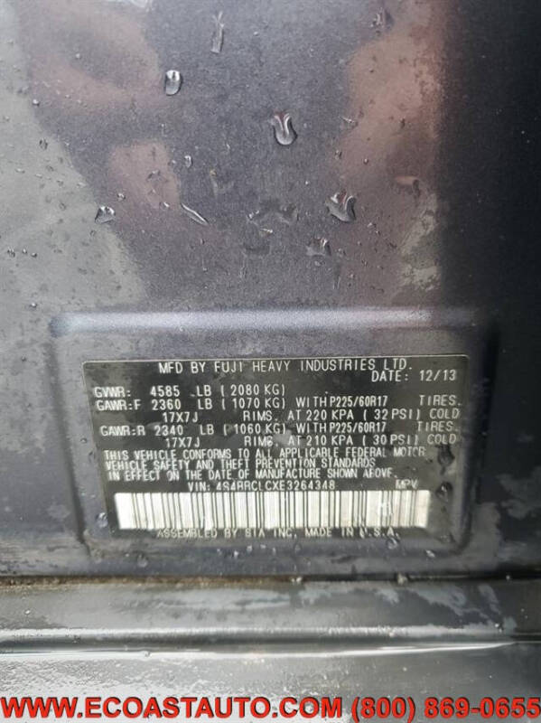 2014 Subaru Outback 2.5i Limited