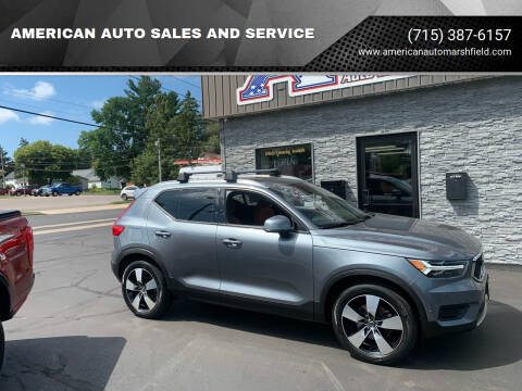 2019 Volvo XC40 for sale at AMERICAN AUTO SALES AND SERVICE in Marshfield WI