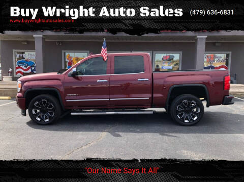 2015 GMC Sierra 1500 for sale at Buy Wright Auto Sales in Rogers AR