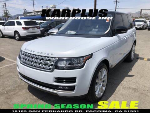 2016 Land Rover Range Rover for sale at Karplus Warehouse in Pacoima CA