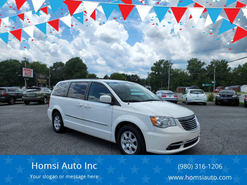 2012 Chrysler Town and Country for sale at Homsi Auto Inc in Kannapolis NC