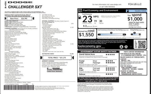 2018 Dodge Challenger SXT