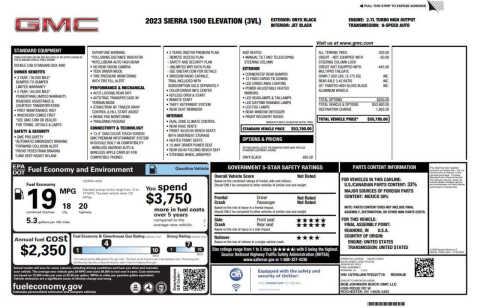 2023 GMC Sierra 1500 Elevation Standard