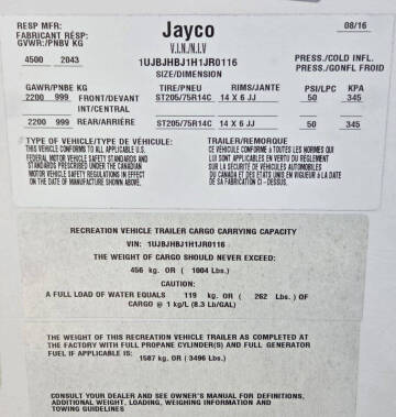 2017 Jayco Jay Feather