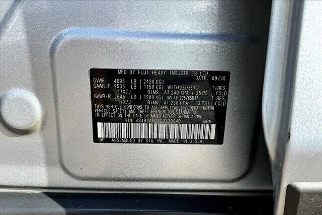 2016 Subaru Outback 2.5i Premium