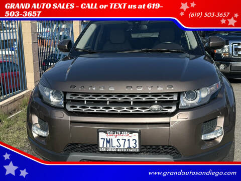 2015 Land Rover Range Rover Evoque for sale at GRAND AUTO SALES - CALL or TEXT us at 619-503-3657 in Spring Valley CA