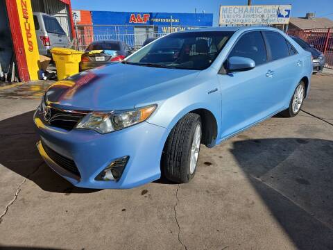 2012 Toyota Camry Hybrid for sale at FM AUTO SALES in El Paso TX