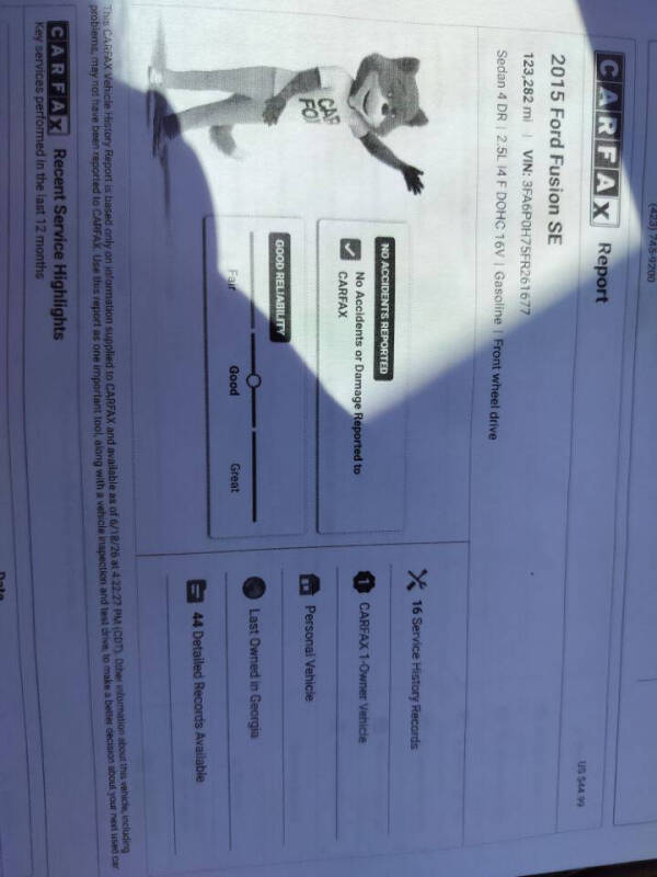 2015 Ford Fusion SE