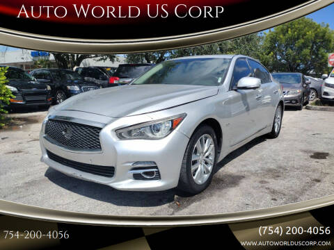 2016 Infiniti Q50 for sale at Auto World US Corp in Plantation FL