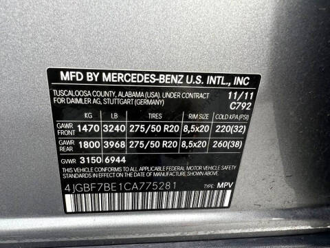 2012 Mercedes-Benz GL-Class GL 450 4MATIC