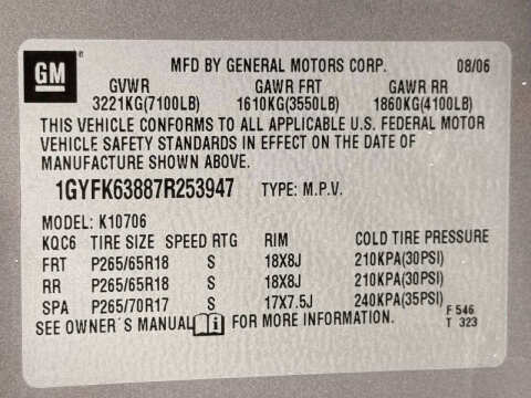 2007 Cadillac Escalade