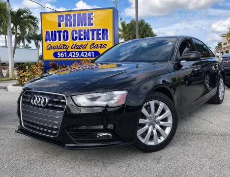 2013 Audi A4 for sale at PRIME AUTO CENTER in Palm Springs FL