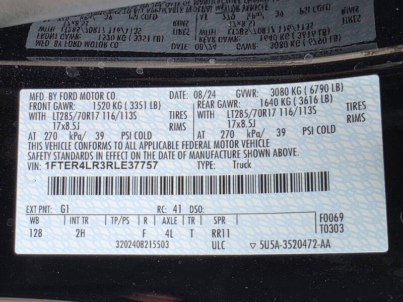 2024 Ford Ranger Raptor