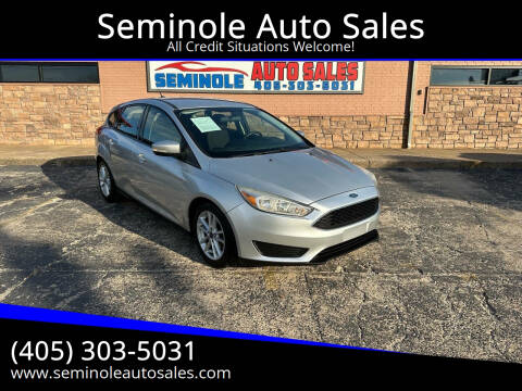 2016 Ford Focus for sale at Seminole Auto Sales in Seminole OK