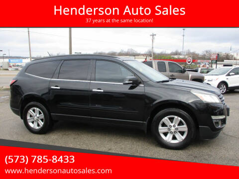 2013 Chevrolet Traverse for sale at Henderson Auto Sales in Poplar Bluff MO
