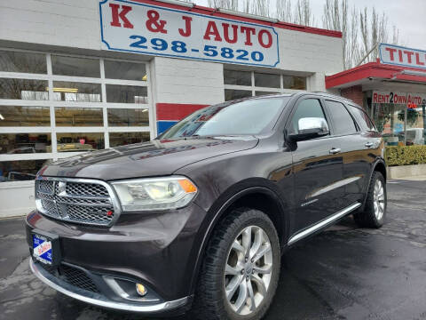 2017 Dodge Durango for sale at K & J Auto Rent 2 Own in Bountiful UT