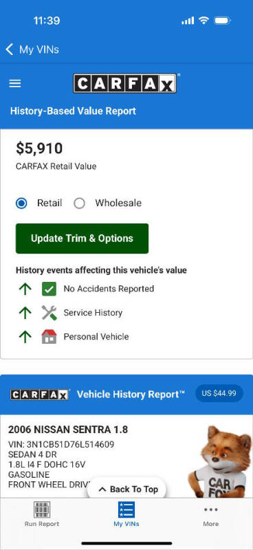 2006 Nissan Sentra 1.8