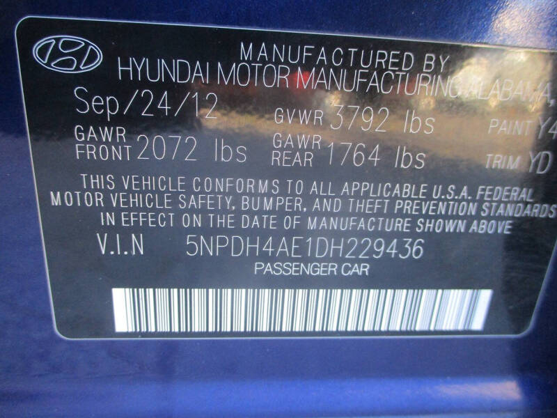 2013 Hyundai Elantra GLS