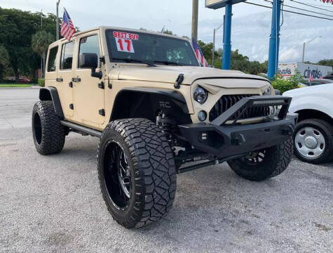 2017 Jeep Wrangler Unlimited for sale at AUTO PROVIDER in Fort Lauderdale FL