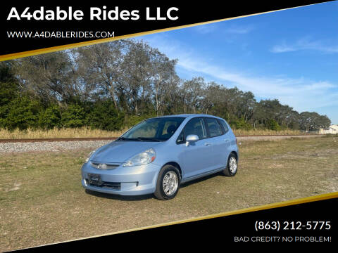2008 Honda Fit for sale at A4dable Rides LLC in Haines City FL