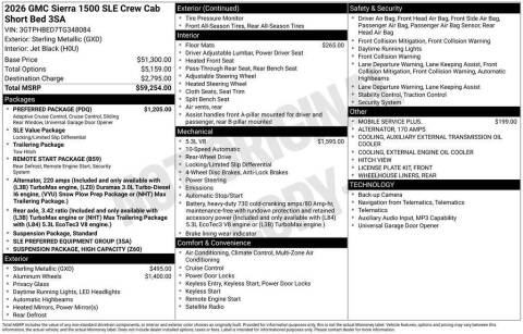 2026 GMC Sierra 1500 SLE