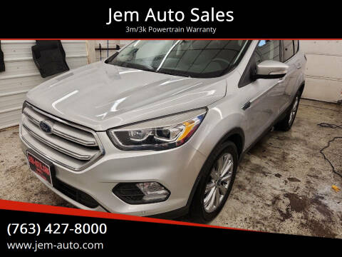 2018 Ford Escape for sale at Jem Auto Sales in Anoka MN