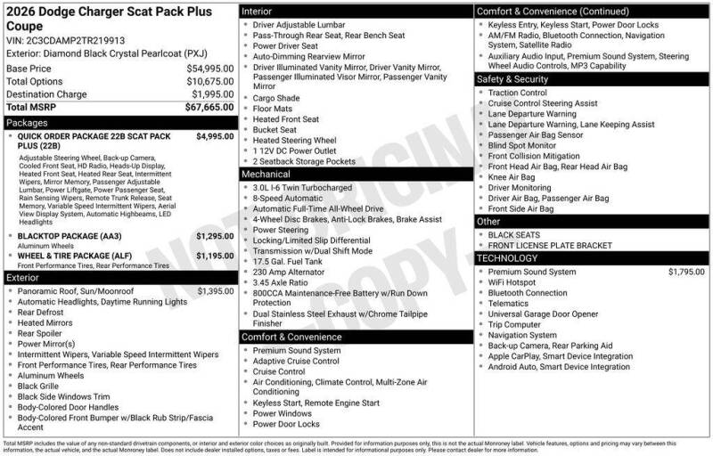 2026 Dodge Charger Scat Pack Plus