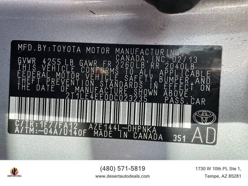 2013 Toyota Matrix S