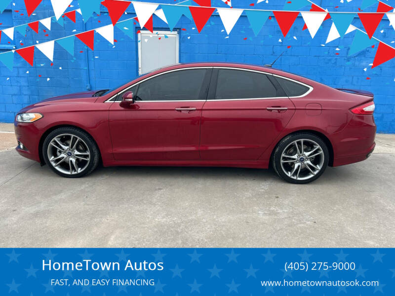 2013 Ford Fusion for sale at HomeTown Autos in Shawnee OK