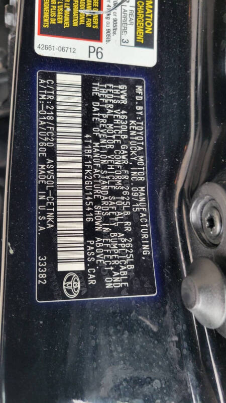 2016 Toyota Camry SE