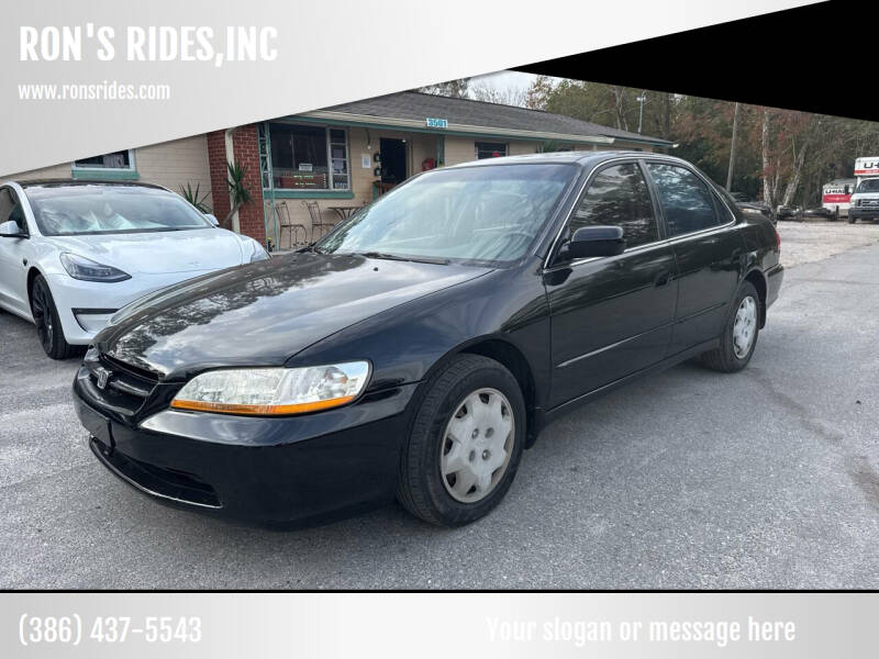 1999 Honda Accord for sale at RON'S RIDES,INC in Bunnell FL