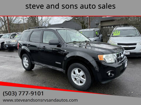 2008 Ford Escape for sale at steve and sons auto sales in Happy Valley OR