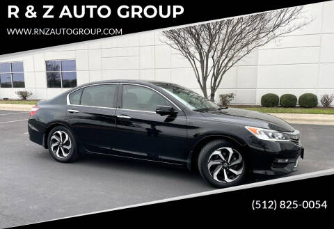 2017 Honda Accord for sale at R & Z AUTO GROUP in Austin TX