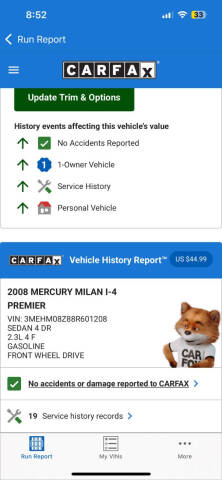 2008 Mercury Milan I-4 Premier