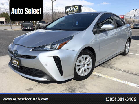 2021 Toyota Prius for sale at Auto Select in Orem UT